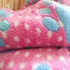 Widely used cute design polyester knitted offset coral velvet fabric