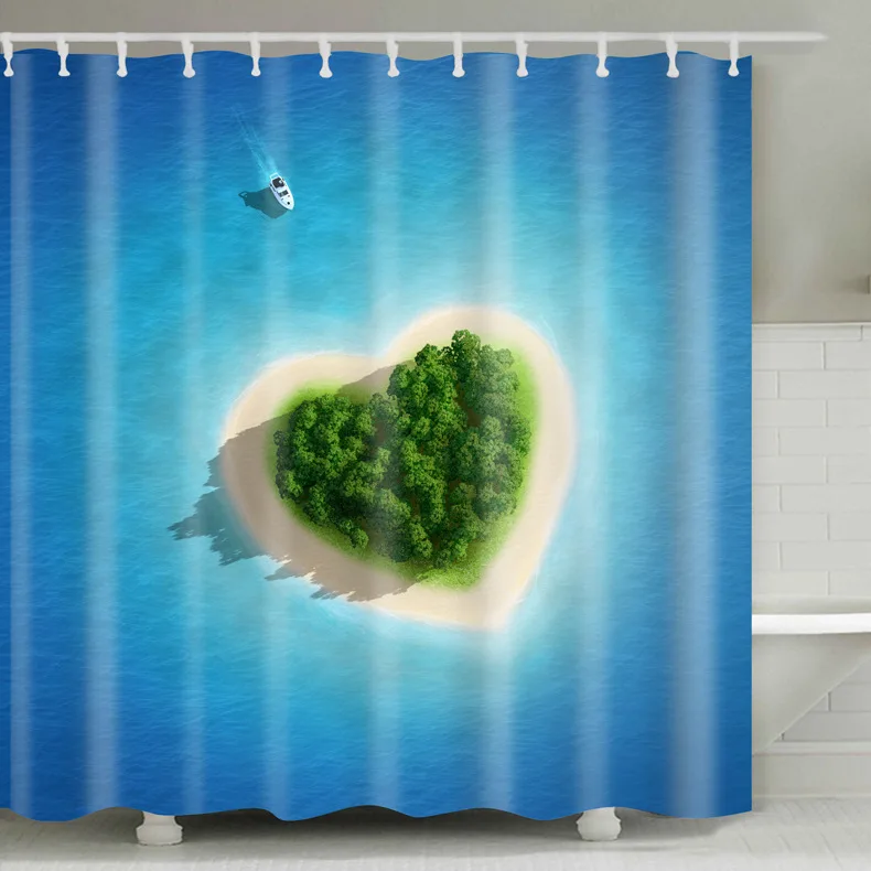 

Weekly Deal Waterproof Woven 82 inch 3D Print Shower Curtain Set