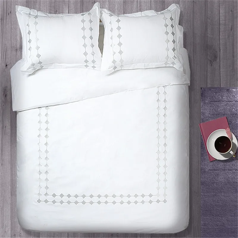 100 Cotton Wholesale White Bedding Duvet Cover Sets For Hotels