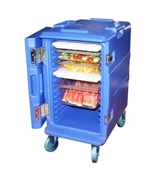Frozen Food Insulated Cabinet In Catering Chilly Meal Trolley Cold