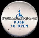 Anti-theft 4.5" square push to open or push to exit switch for Handicap door push button