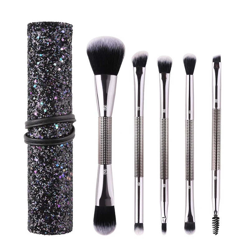 Custom Logo Makeup Brushes / Doubleend Private Label Makeup Brush Set