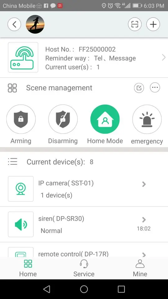 Smart Home WiFi SMS CID Burglar Alarm System App Control work with Amazon Alexa