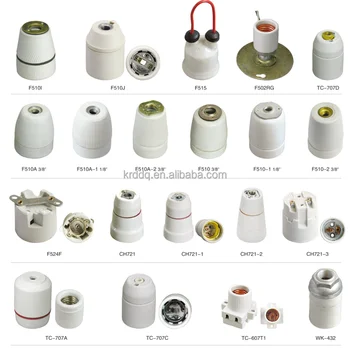 types of electric bulb holder