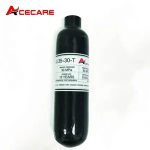 Carbon Fiber Gas Cylinder 30MPa 0.35L for Paintball SCBA Cylinder