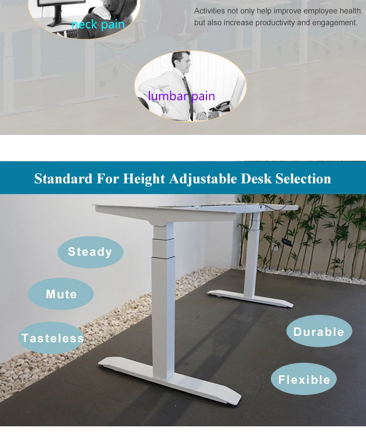 Modern Sit Stand Desk Telescopic Design Lift Table Company Adjustable