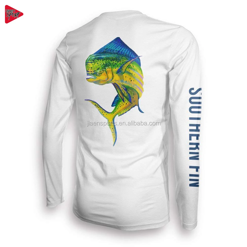 Custom Men's Upf 50+ Long Sleeve Performance Fishing Shirt Design Your