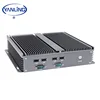 Fanless 1037U mini itx motherboard Win7/8/10/linux mini pc serial ports