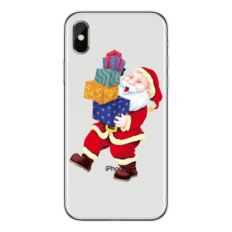 

Funny TPU Christmas Print Phone Case For iPhone X XS XR XS MAX