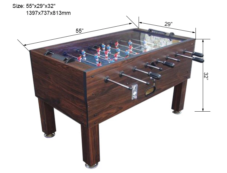 Szx 55" Glass Top Coin Operated Soccer Table For Sale Buy Coin