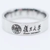 china manufacturer custom made titanium logo high school class rings