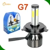 3 colors glass h4 9005 9006 g7 4 side chip 8000 lumen head light conversion kit replace c6 x3 S2 T1 auto headlight kit led 40w