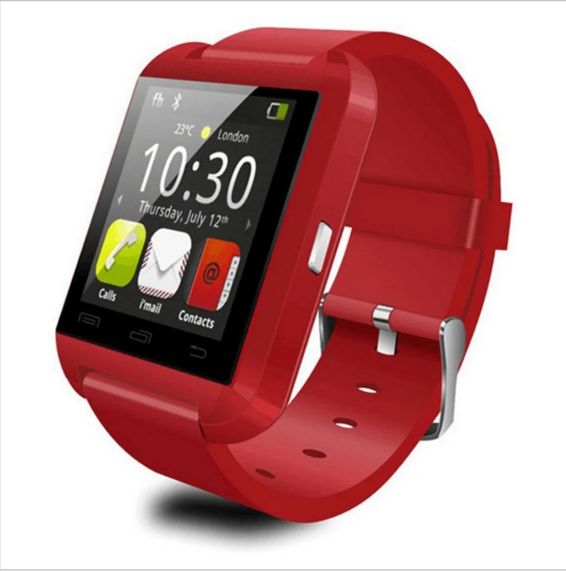 

Hot Sale 2019 1.44 inch Android System Smart Watch U8 for Mobile Phone, Red. white;black