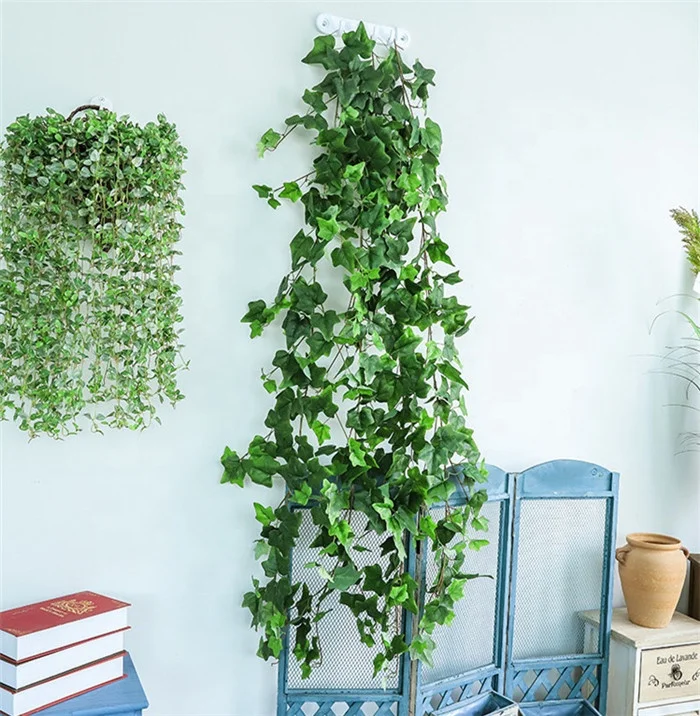 F3414 Artificial Ivy Leaves Garland Plants Vine Green Hanging Wall