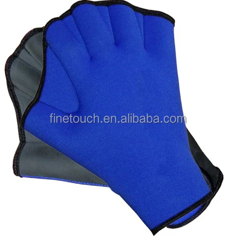 
Webbed neoprene swimming gloves 