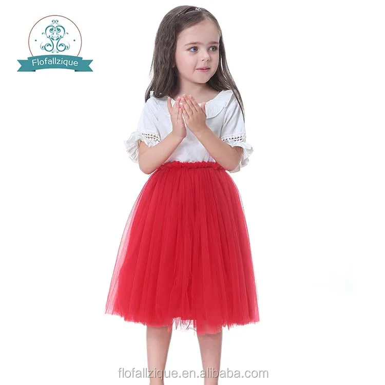 

RTS Spring Summer Baby Tulle Tutu Dress Little Princess Skirt Fashion Simple All-match Girl Casual Skirt Pleated Skirt