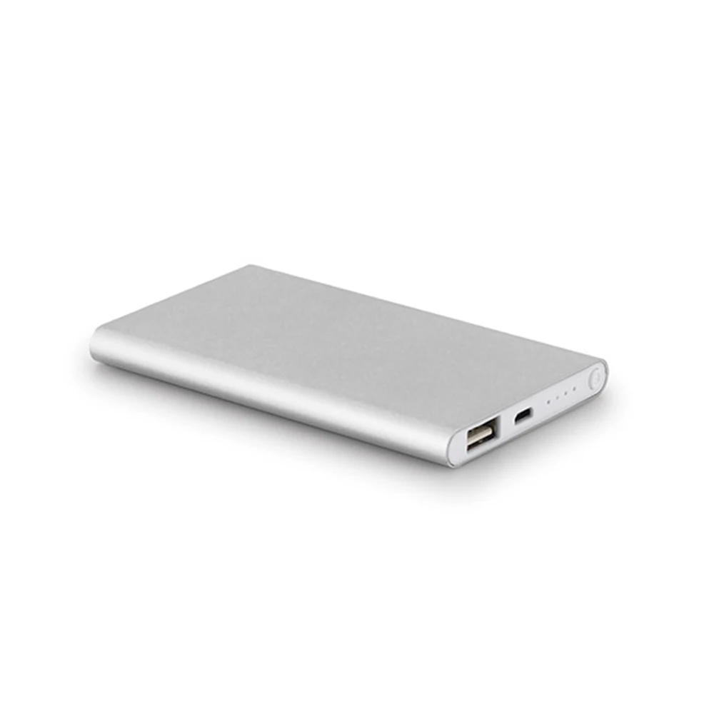 

Best Seller Product Promotional 5000MAH Power Bank Portable Dual USB Port at Aluminium Shell with Polymer Battery
