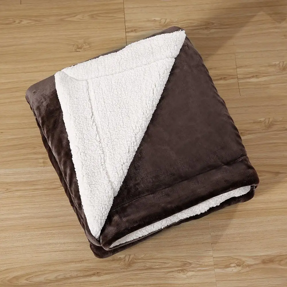 האחרון כפול מיטת עיצובים נוסף רך שמיכת צמר