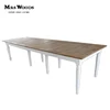 Farmhouse extendable long dining table for event