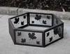Outdoor laser-cut camping fire pit ring