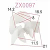 Car plastic snap fasteners / Bumper Push-type clip plastic rivets for automobile / Push-type clip plastic rivets