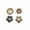 Guanfeng New Design Crystal Grommet Alloy Metal Customized Eyelet Handbags Garment Accessories Pattern Flower Shape Eyelet