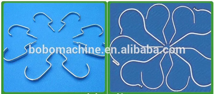 Automatic metal round wire clothes hanger hook bending and threading making machine