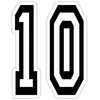Durable heat transfer soccer name and number for football club