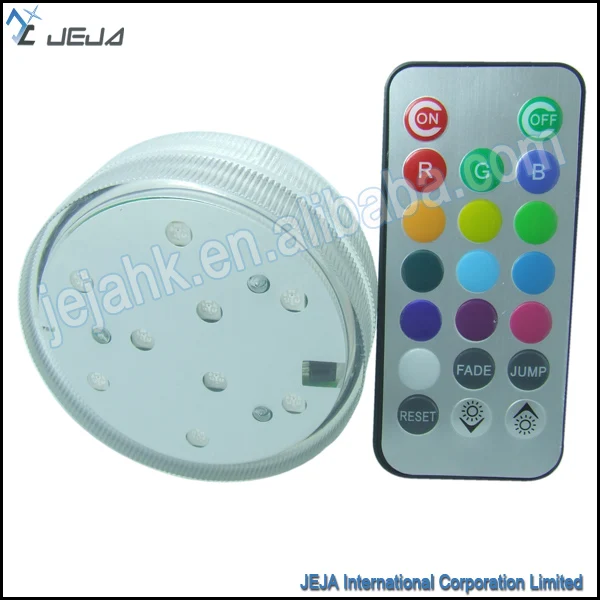 

Hookah shisha illuminate led light base with remote control, 13 color tones