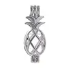 Silver Pineapple Pearl Cage Bright Beads Locket Pendant diffuser oil DIY Jewelry