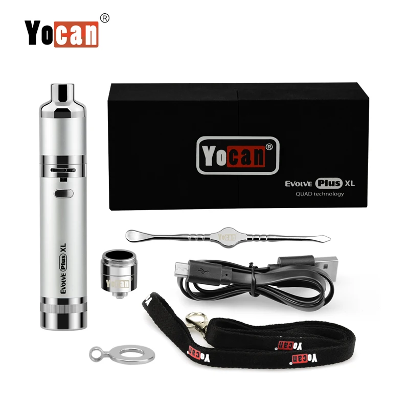 
2018 newest Yocan evolve XL 1400mah with 4 quartz coil Wax Vaporizer Evolve plus XL 
