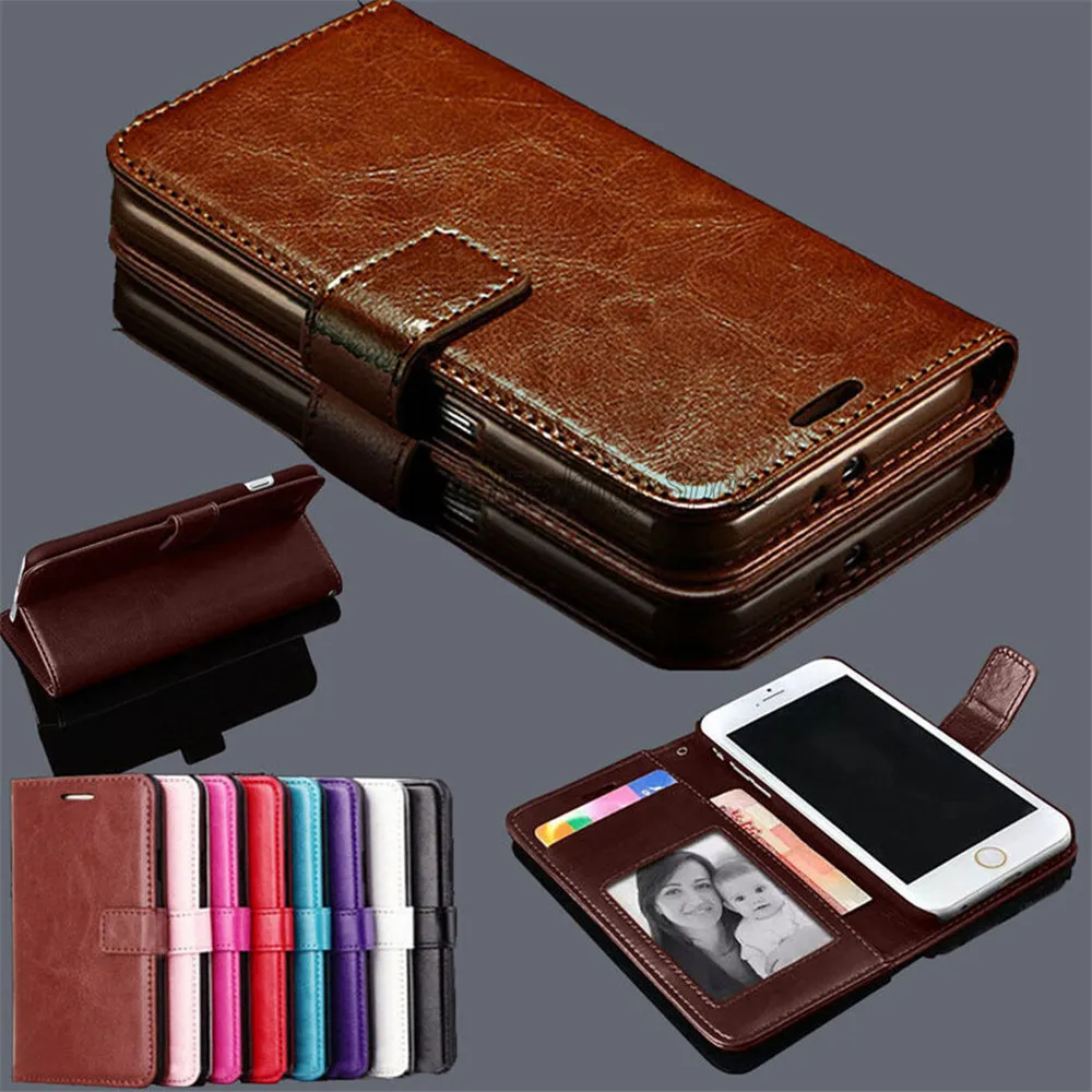 

hot selling Photo frame PU leather wallet flip magnetic phone case For iPhone 6 6s 7 Plus with card holder, As the picture show