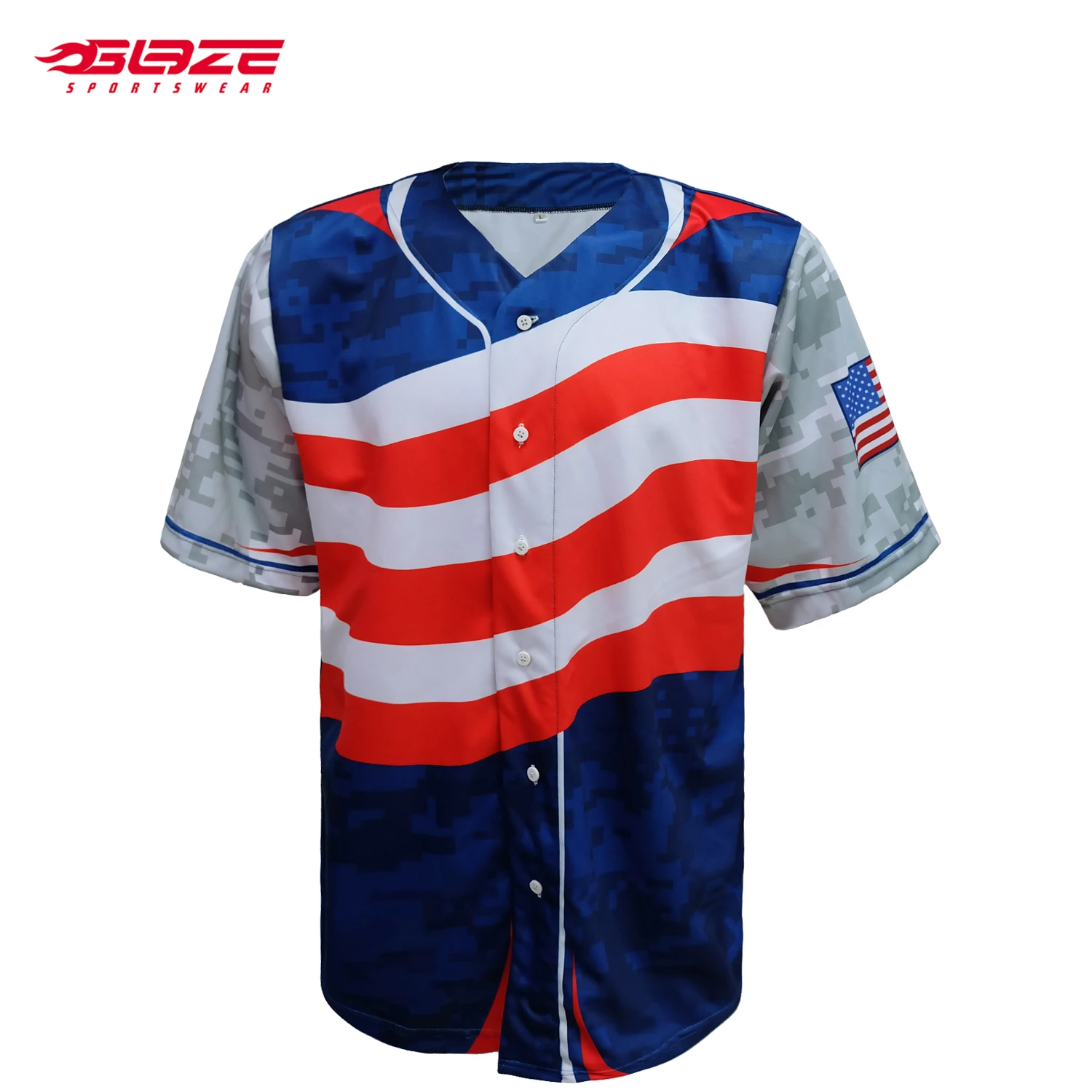 Mens Fashion Hip Hop Polyester Blank Sublimation Baseball Jersey - Buy ...