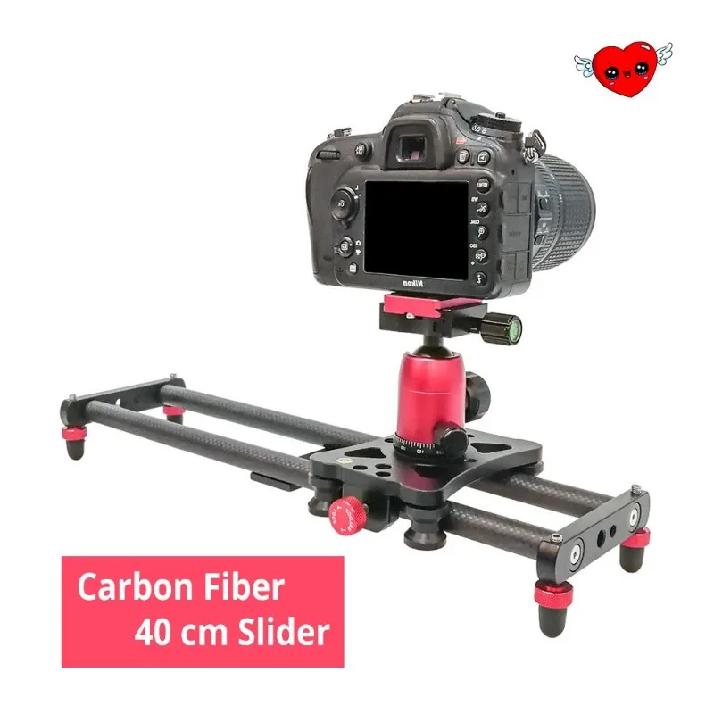 

Custom CNC OEM Mini 40cm 5kg bear Carbon fiber camera slider travel portable video slider dolly track for Sony Nikon Canon X 8