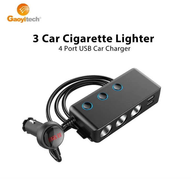 Charger 12v Mobile Phone Adaptor 120w Usb Car Fast Dc 24v Multiple