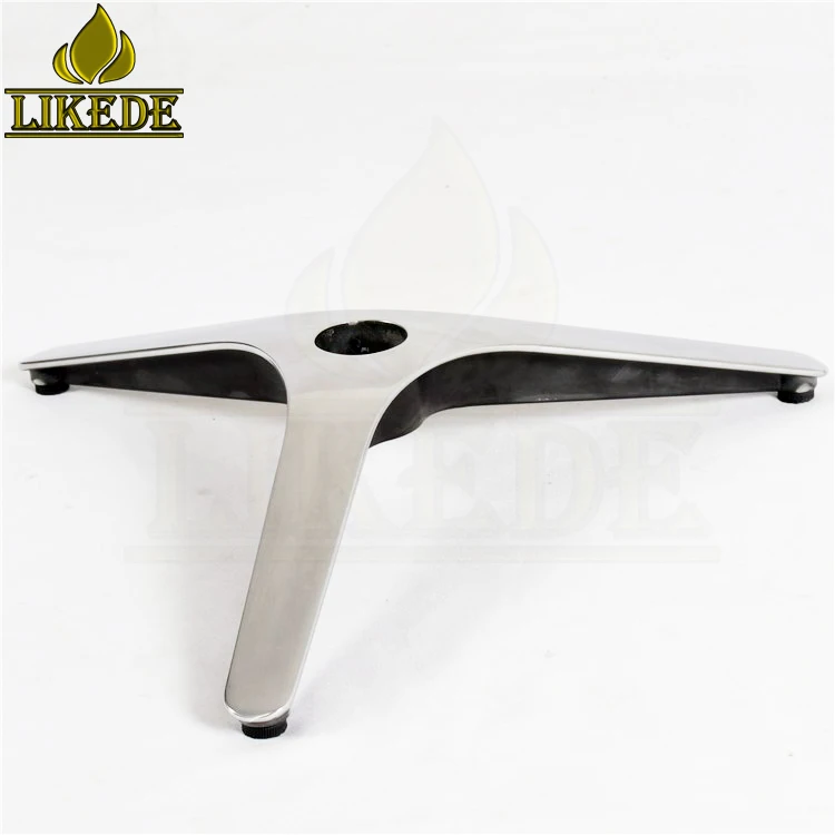 New Cheap 3-Star Aluminum Alloy Chair Base Metal Furniture Leg With Powder Coating Finish