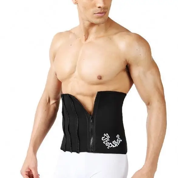 

Blue Neoprene Waist Belt Support No.SB077B Neoprene and Nylon with 4 Zipper, Nylon white and blue and grey color with 4 zipper