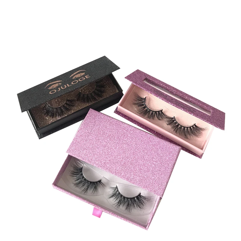 

25mm 3d mink eyelashes private label custom eyelash packaging box, Natural black