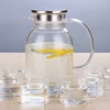 Factory supplier insulation pyrex water carafe with lid
