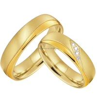 

Custom Alliance bijoux joyas stainless steel jewelry,original design gold plated women couple stainless steel wedding ring