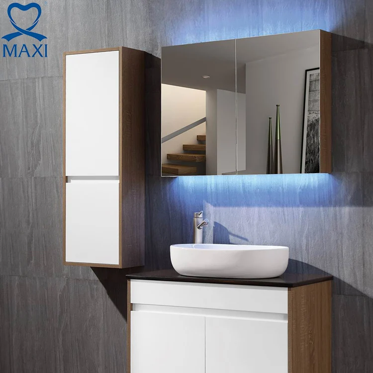 Custom design wall mounted led mirror light vanity silver illuminated bathroom infinity led mirror