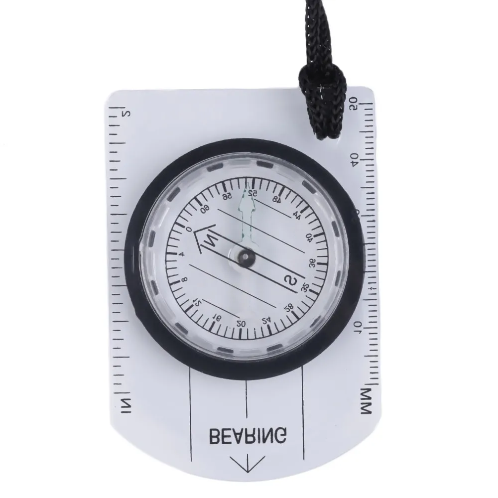 

Mini Baseplate Compass Map Scale Ruler Outdoor Camping Hiking Cycling Scouts Military Compass