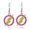 DC Movie Superhero The Flash Lightning Logo Drop Earring