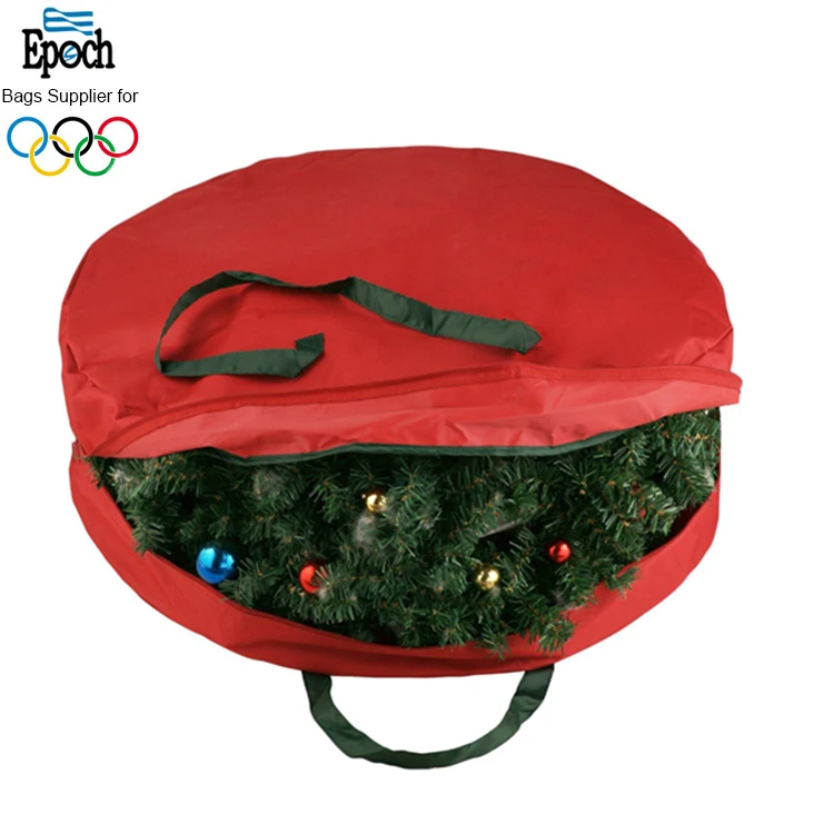Epoch Wholesale Round Shape Durable Canvas Christmas Tree Storage Bag