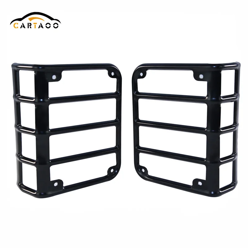 Stainless Steel Led Tail Rear Light Grill Covers Accessories For Jeep Wrangler Jk Buy For Jeep