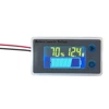Battery Capacity Monitor 10-100V Programmable Battery Level Voltage Temperature Meter Gauge 12V 24V 36V 48V Percentage Indicator