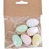 Easter Ornaments Wooden Egg Decoration 6pcs Easter Home Decoration Eggs