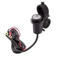 Мотоцикл Usb зарядное устройство, 5 В 2A USB станция Водонепроницаемый двойной 2 USB розетка зарядное устройство адаптер питания для автомобиля лодка мотоцикл