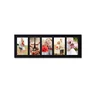 Hot Selling Total 5 Opening for 4x6 Inch Black Wood Wall Hanging Picture Frame Custom Solid Wood Photo Frame