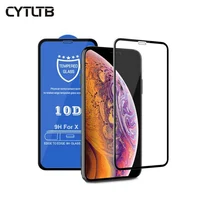 

2018 New 10D Tempered Glass For apple Screen Protector For Iphone X screen protector xr xs max Proteggi schermo